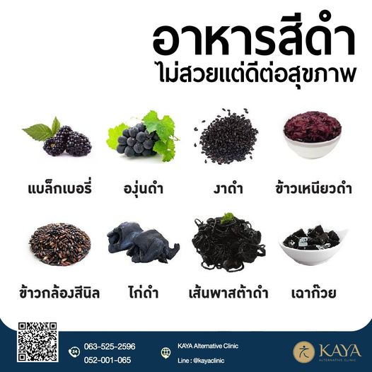 อาหารสีดำ…. ไม่สวยแต่ดีต่อสุขภาพ
